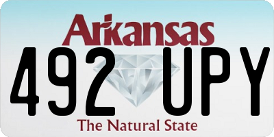 AR license plate 492UPY