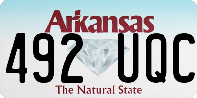 AR license plate 492UQC