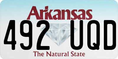 AR license plate 492UQD