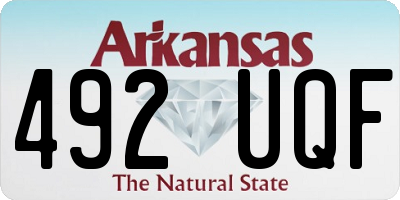 AR license plate 492UQF