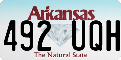 AR license plate 492UQH