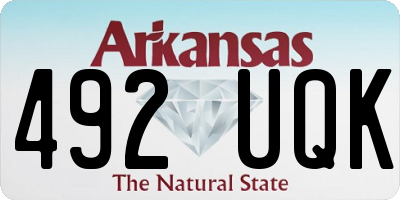 AR license plate 492UQK