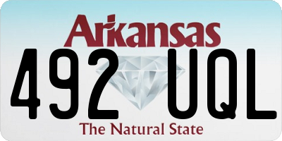 AR license plate 492UQL