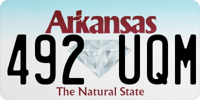 AR license plate 492UQM