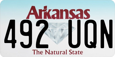 AR license plate 492UQN