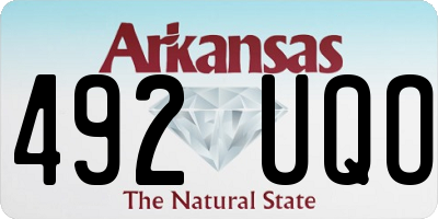 AR license plate 492UQO