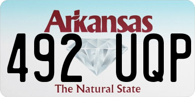 AR license plate 492UQP