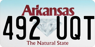 AR license plate 492UQT