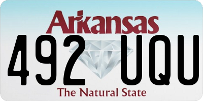 AR license plate 492UQU