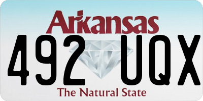 AR license plate 492UQX