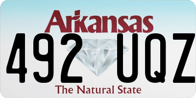 AR license plate 492UQZ