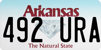 AR license plate 492URA