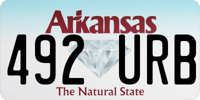 AR license plate 492URB