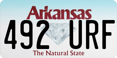 AR license plate 492URF