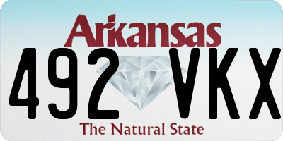 AR license plate 492VKX
