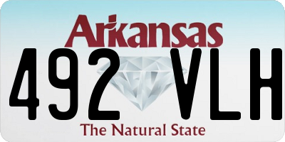 AR license plate 492VLH