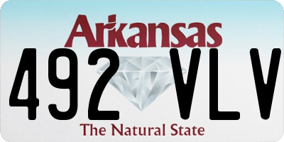 AR license plate 492VLV