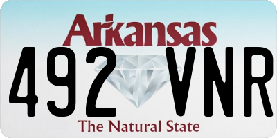AR license plate 492VNR