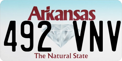 AR license plate 492VNV