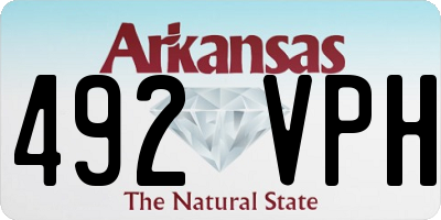 AR license plate 492VPH