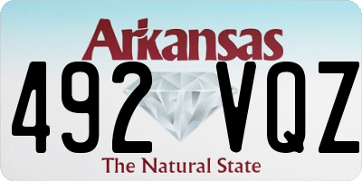 AR license plate 492VQZ
