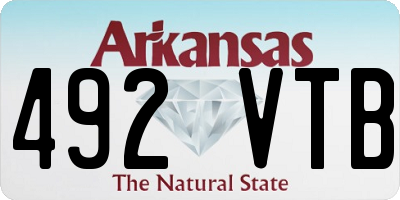 AR license plate 492VTB