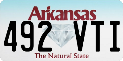 AR license plate 492VTI