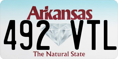 AR license plate 492VTL
