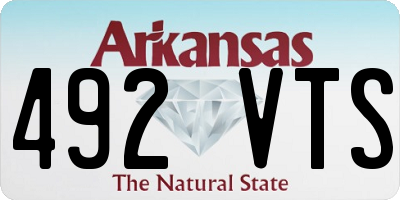 AR license plate 492VTS
