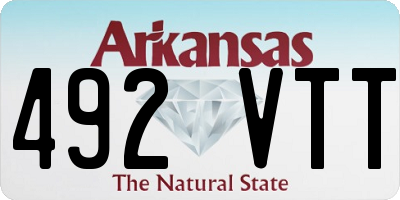 AR license plate 492VTT