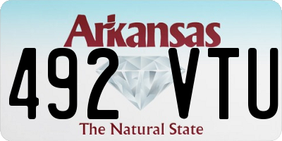 AR license plate 492VTU
