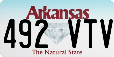 AR license plate 492VTV