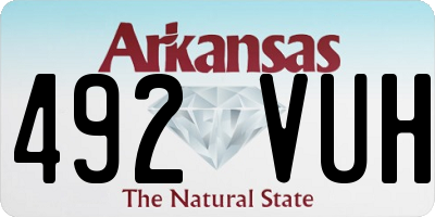 AR license plate 492VUH