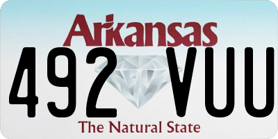 AR license plate 492VUU