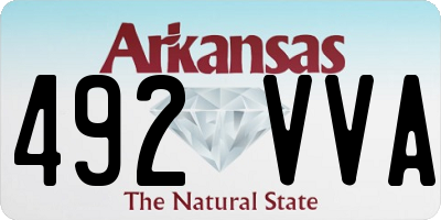 AR license plate 492VVA