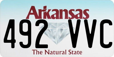AR license plate 492VVC