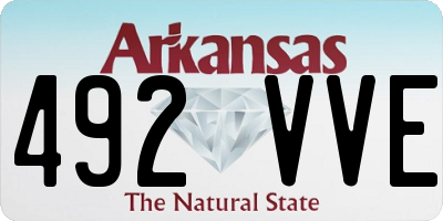 AR license plate 492VVE