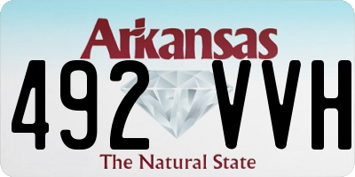 AR license plate 492VVH