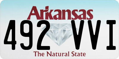 AR license plate 492VVI