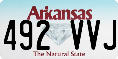 AR license plate 492VVJ