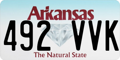 AR license plate 492VVK