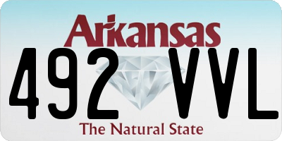 AR license plate 492VVL
