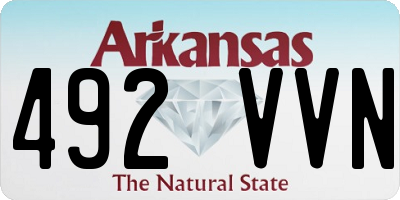 AR license plate 492VVN