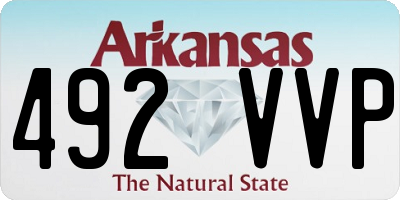 AR license plate 492VVP