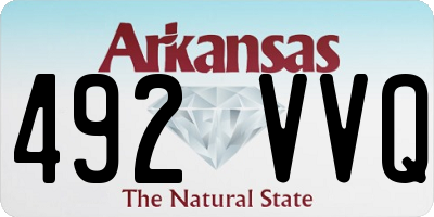 AR license plate 492VVQ