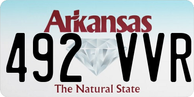 AR license plate 492VVR