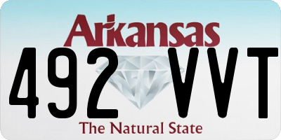 AR license plate 492VVT