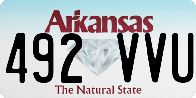 AR license plate 492VVU