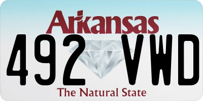 AR license plate 492VWD