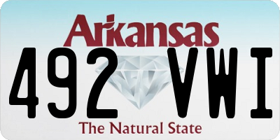 AR license plate 492VWI